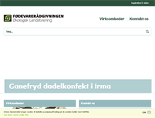 Tablet Screenshot of fodevareradgivningen.dk